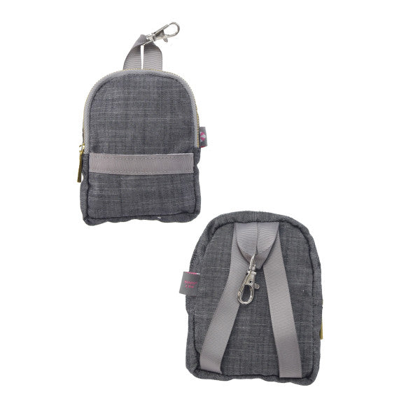 Grey Chambray Teeny Tiny Backpack