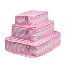 MINT Stacking Set Packing Squares Pink Gingham