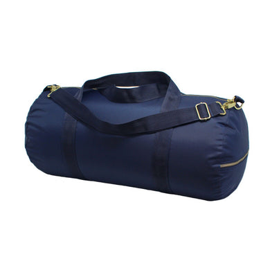 Navy Nylon Brass Weekend duffle