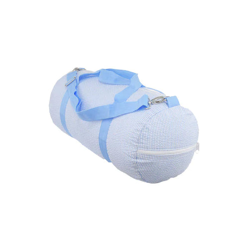 Grey Seersucker Weekend duffle