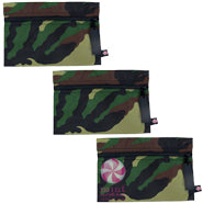 Cosmo Bag -- Flat Zip Pouch Camo