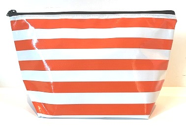 Sarahjane Cosmetic Bag Orange Stripe