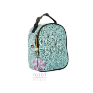 MINT  Aqua Cheetah Gumdrop Lunch Box