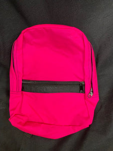 Mint Small Backpack Hot Pink with Black