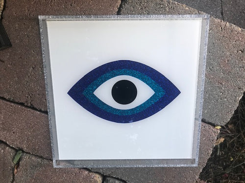 Acrylic Evil Eye Themed Tray