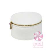 MINT Button Bag White Seersucker