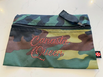 Canasta Queen Camo Flat zip pouch